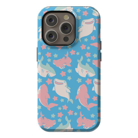 Happy Shark Pattern Phone Case